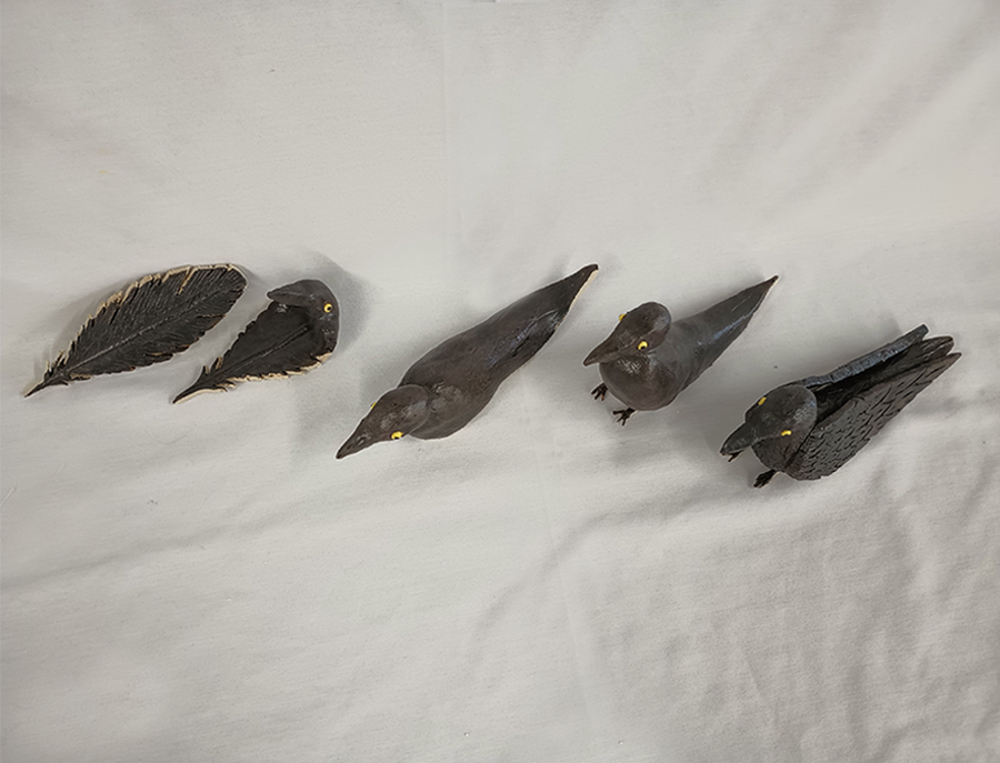 Feather To Crow Transformation Sara Balquin Ceramics ART 1703 Ceramics 1