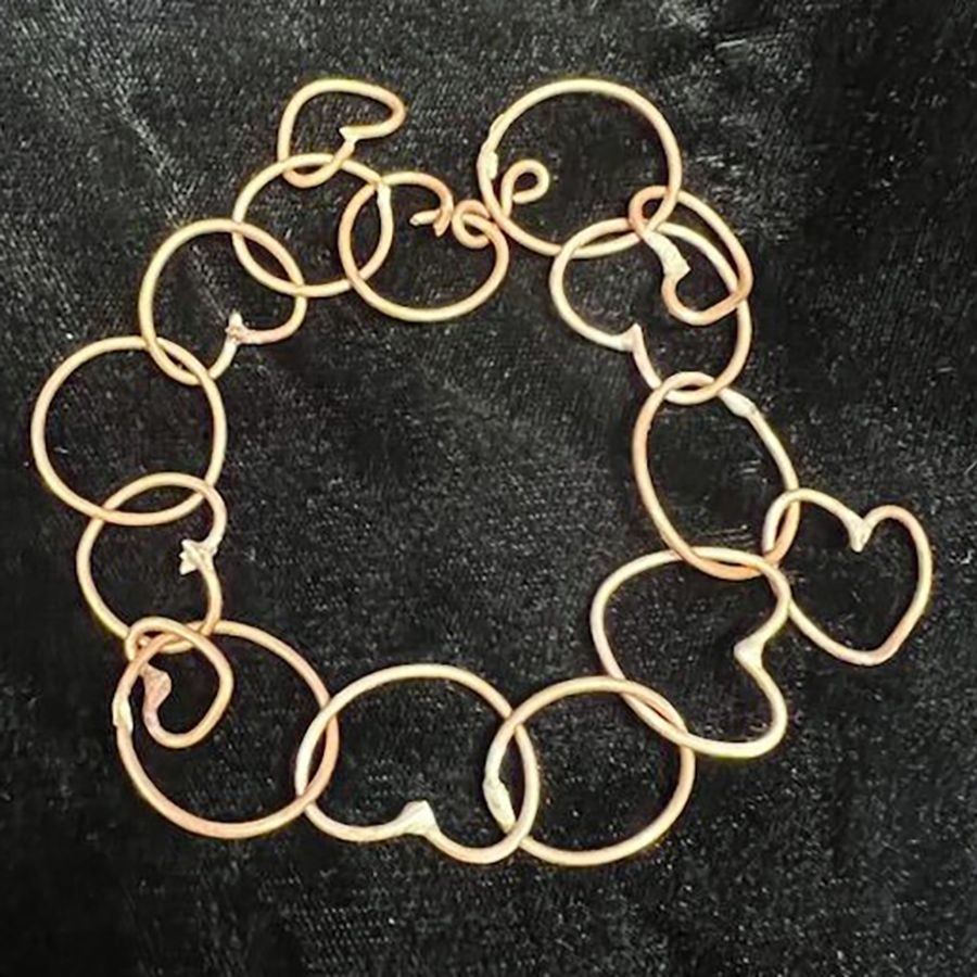 Heart & Circle Bracelet Deidra Ortega Jewelry & Metalwork ART 1604 Jewelry & Metalwork 1