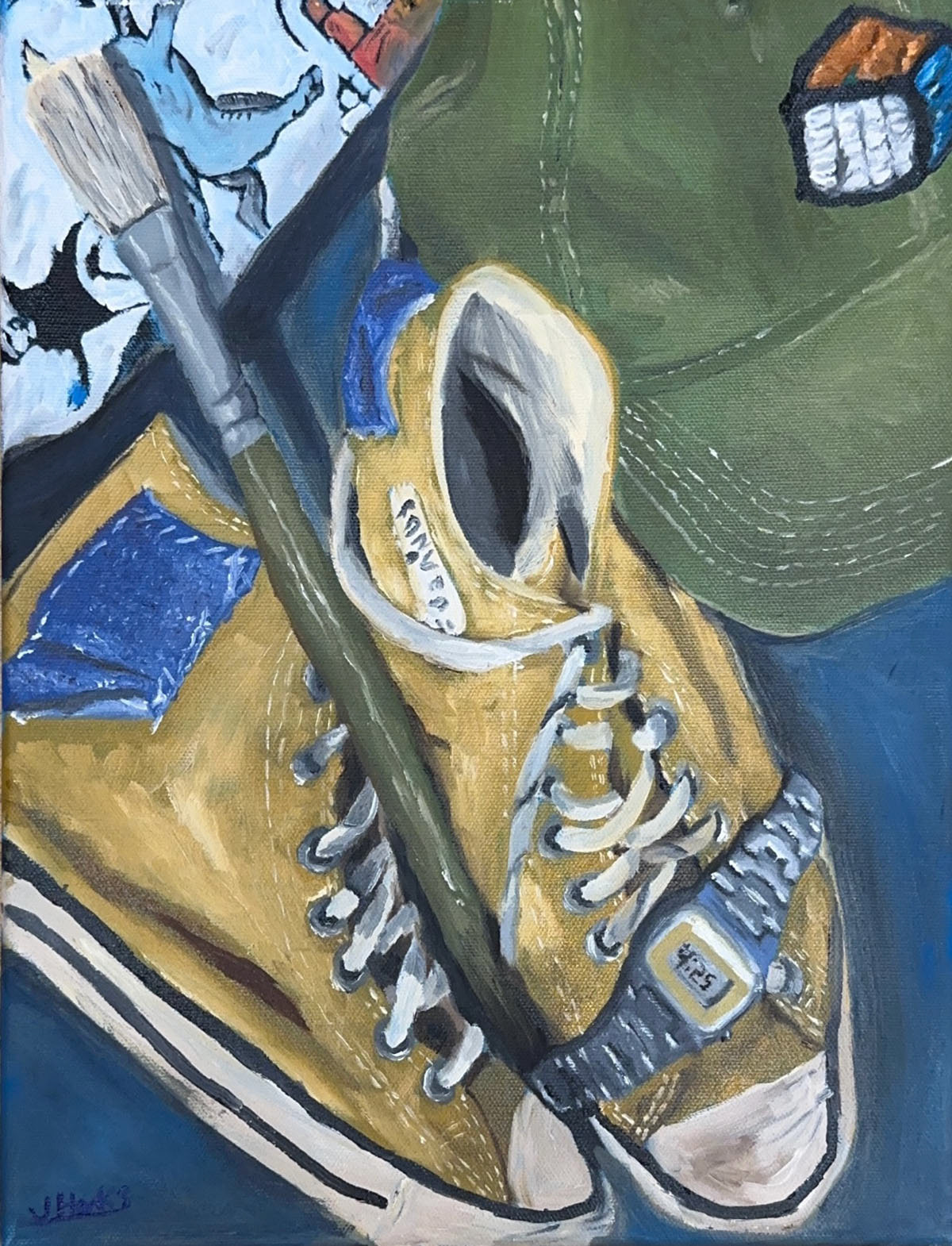 Mountain Climbers John Hanks Painting ART 1301 Painting I