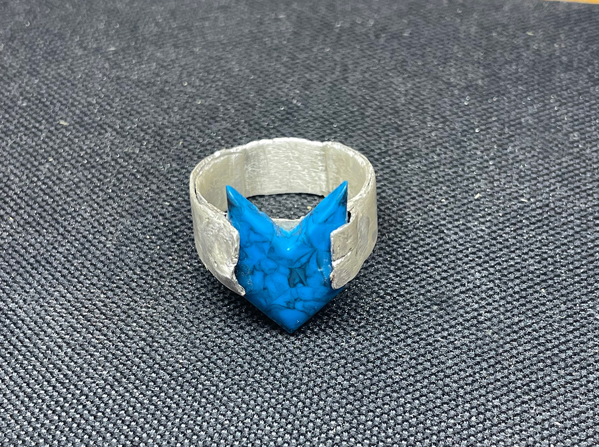 Silver Ring with Blue Stone, William Hemphill