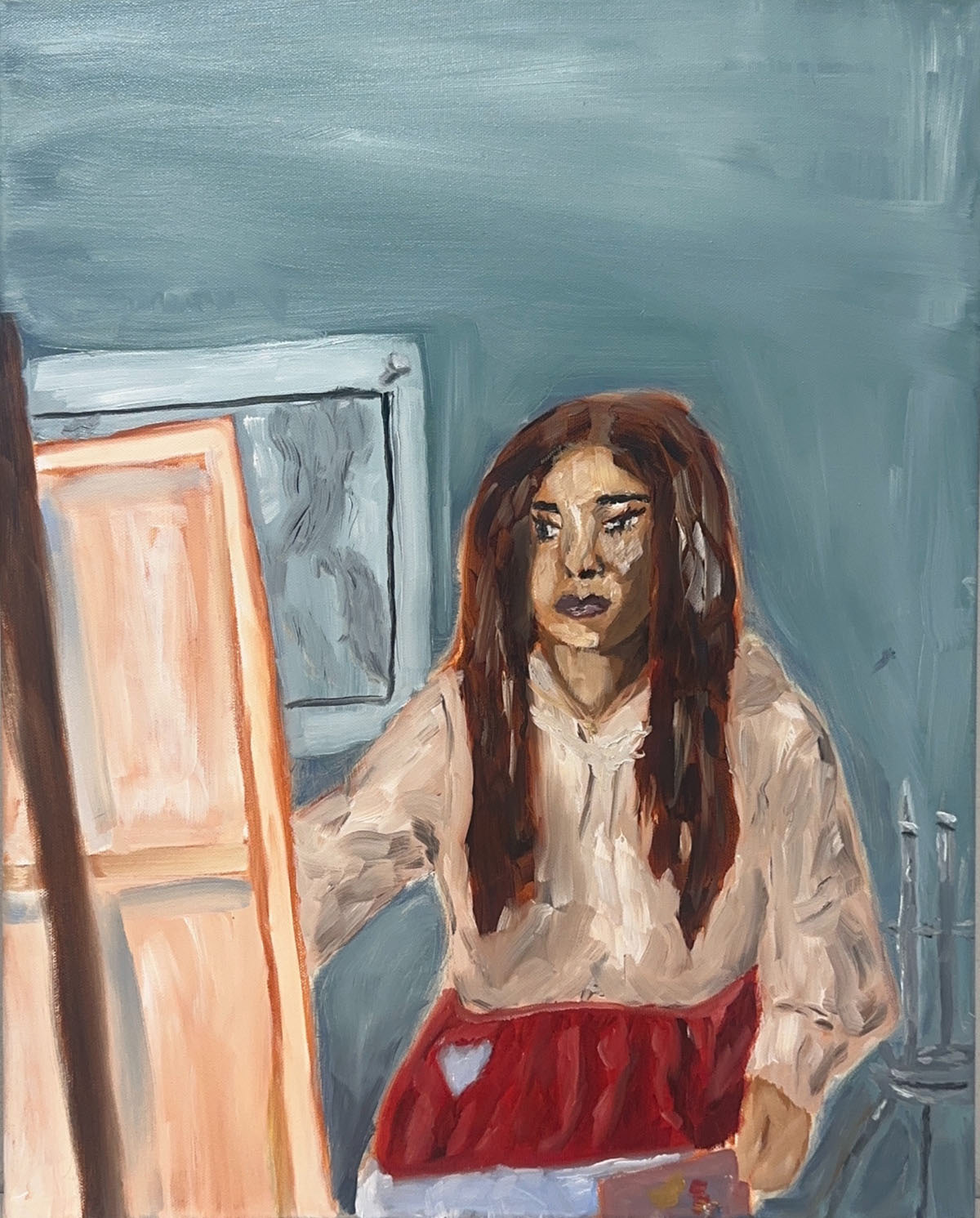 Art Student John  Hanks Painting ART 1301 Painting I