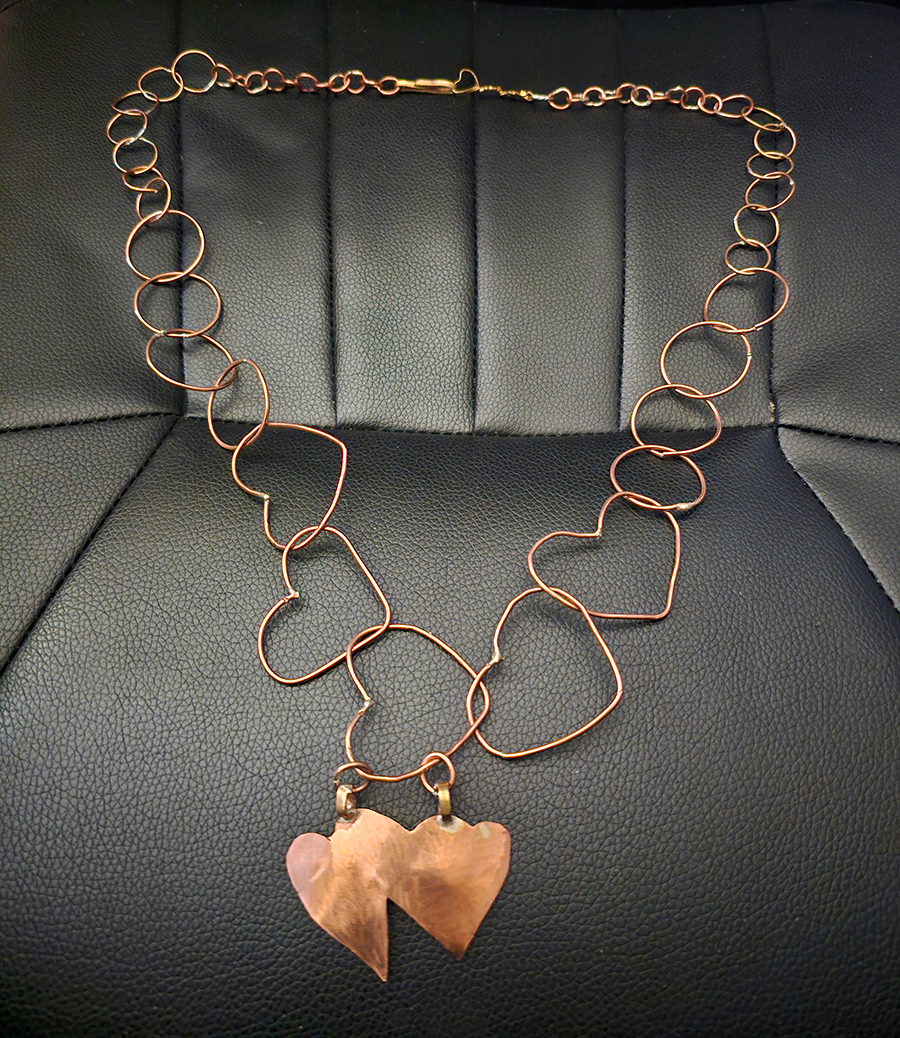 Heart pendant & chain, Jonathan Massey