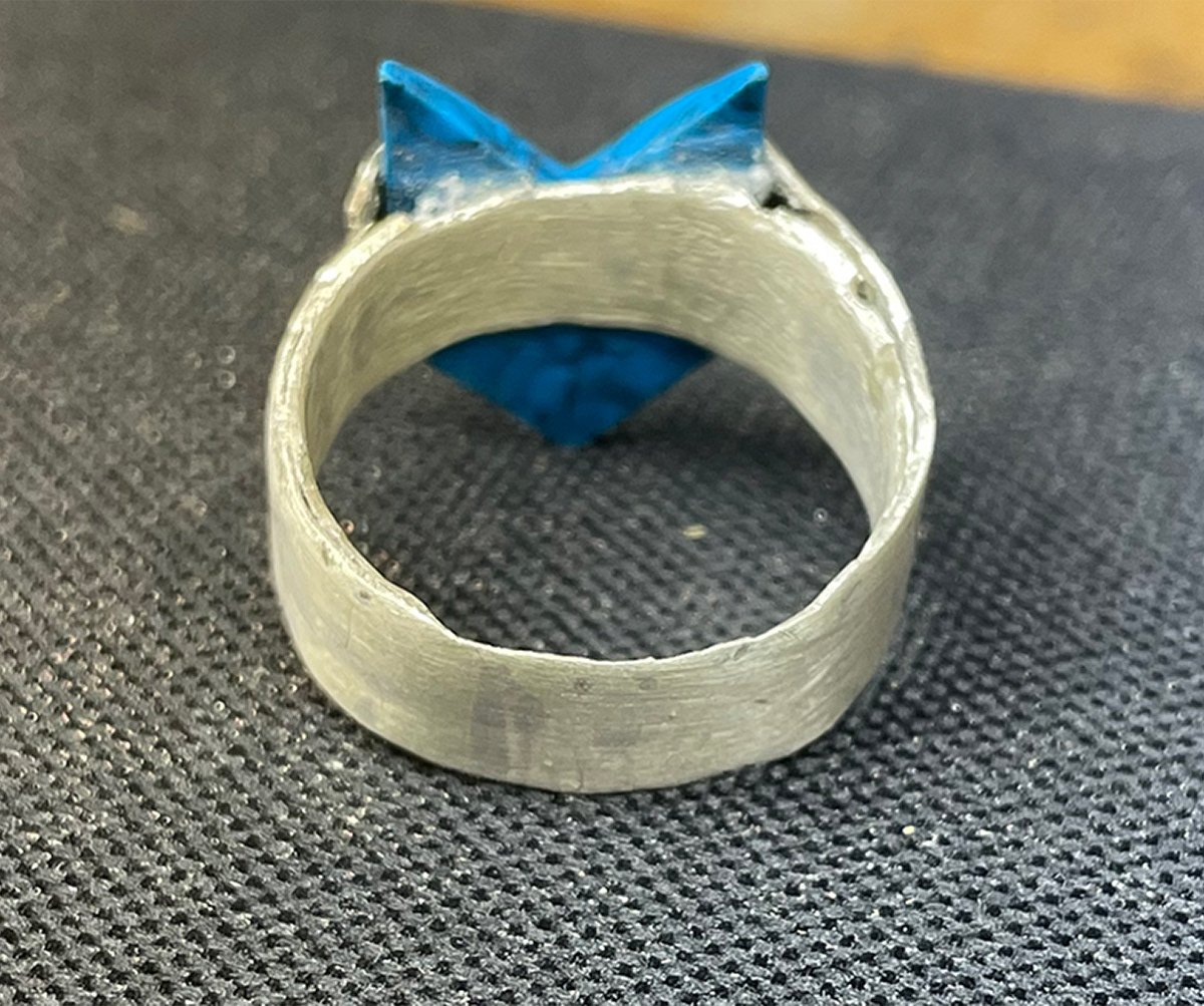 Silver Ring with Blue Stone, William Hemphill