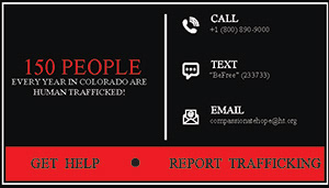 Business Card Back, Sarah Iskra Human Trafficking