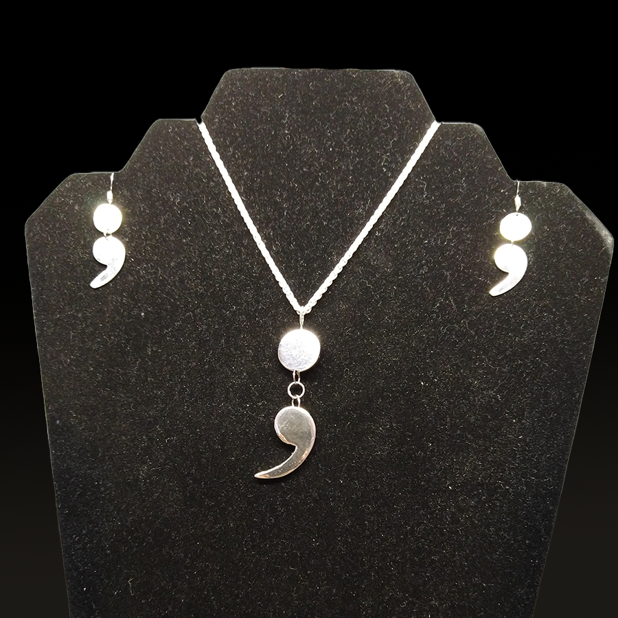 Semicolons ; Because my story isn't over yet ; Suicide Awareness Joshua Davis Jewelry & Metalwork ART 1605 Jewelry & Metalwork 2