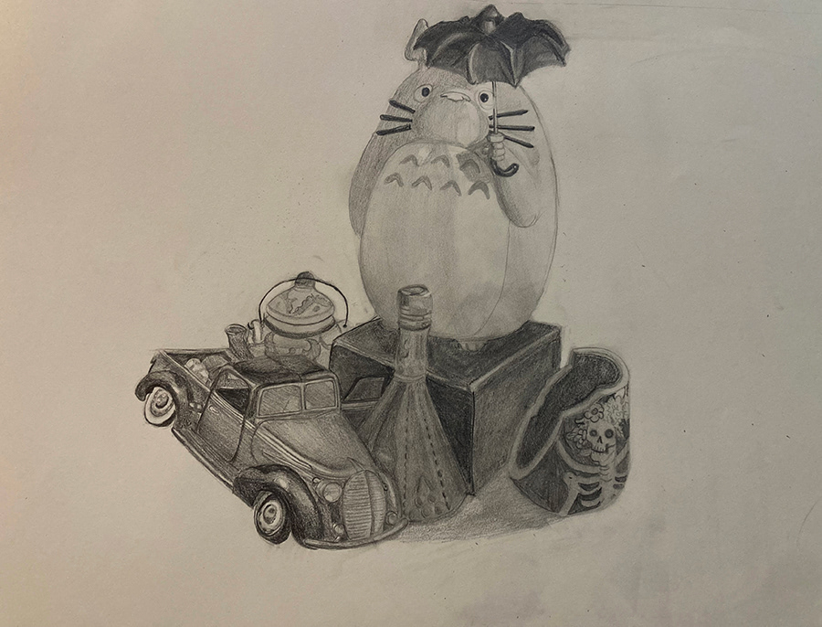 Totoro Still Life, Shaina Diedrichs