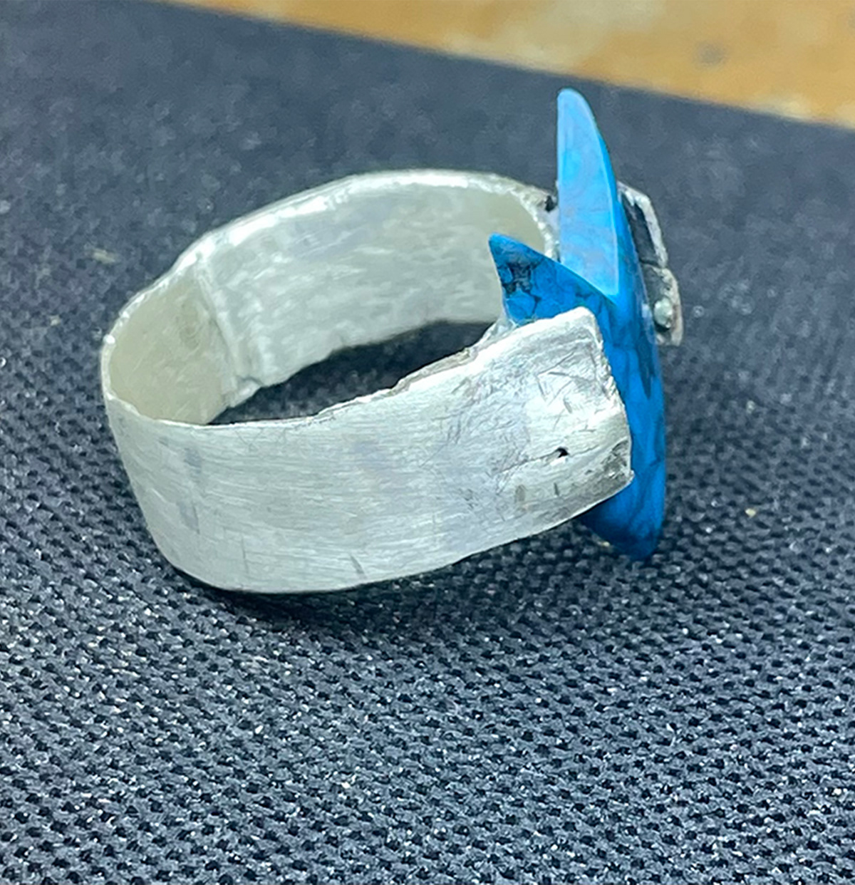Silver Ring with Blue Stone, William Hemphill