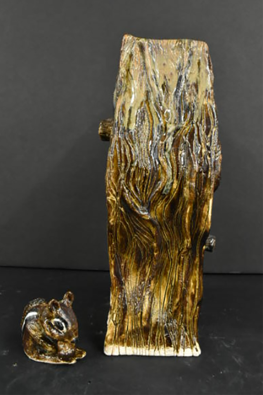 Tree and Chipmunk Corinne Wilder Ceramics ART 1703 Ceramics 1