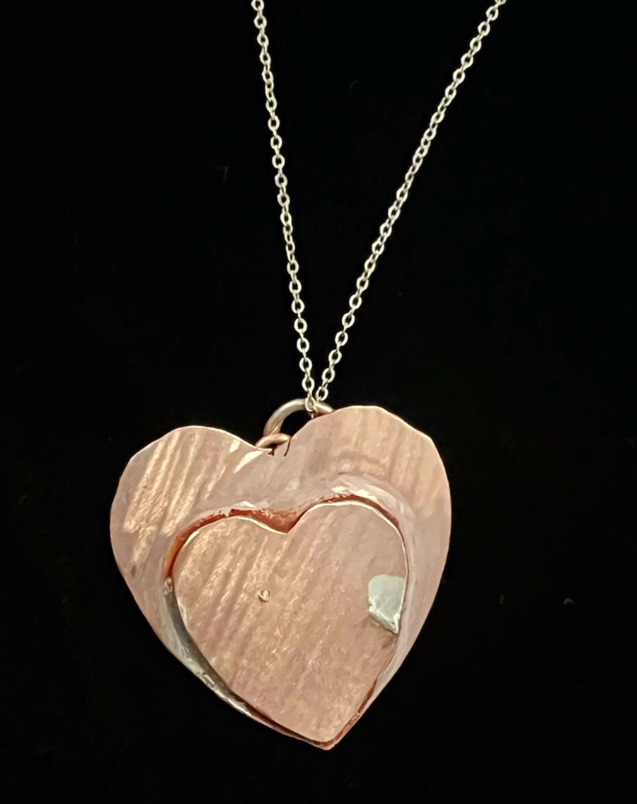 Heart Pendant Necklace Deidra Ortega Jewelry & Metalwork ART 1604 Jewelry & Metalwork 1