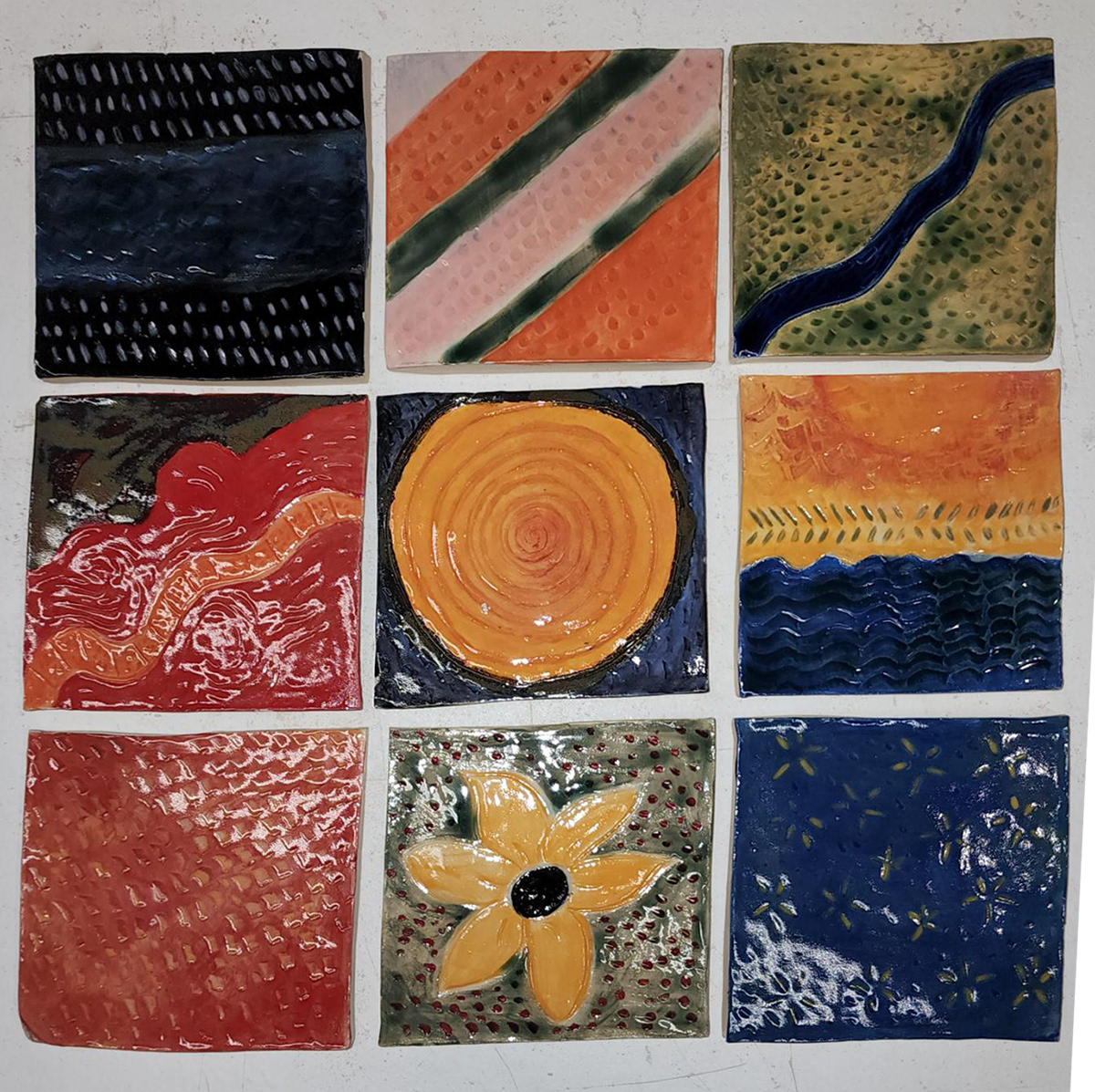 A Nature Story in Tiles Luna Ward NFS ART 261 (1704) Ceramics II Wheel Throwing