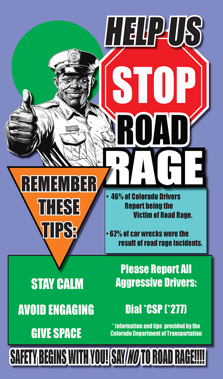 Poster Avoid Road Rage Michael Bobby McDonald