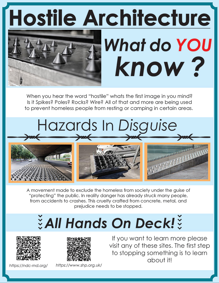 Flyer Sam Townsend Hostile Architecture