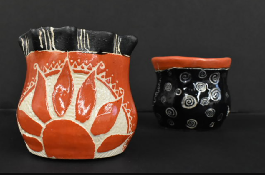 Sun Moon Pinch Pots Corinne Wilder Ceramics ART 1703 Ceramics 1