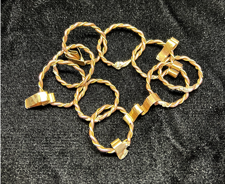Ringed Heart Necklace Olivia Figueroa Jewelry & Metalwork ART 1604 Jewelry & Metalwork 1