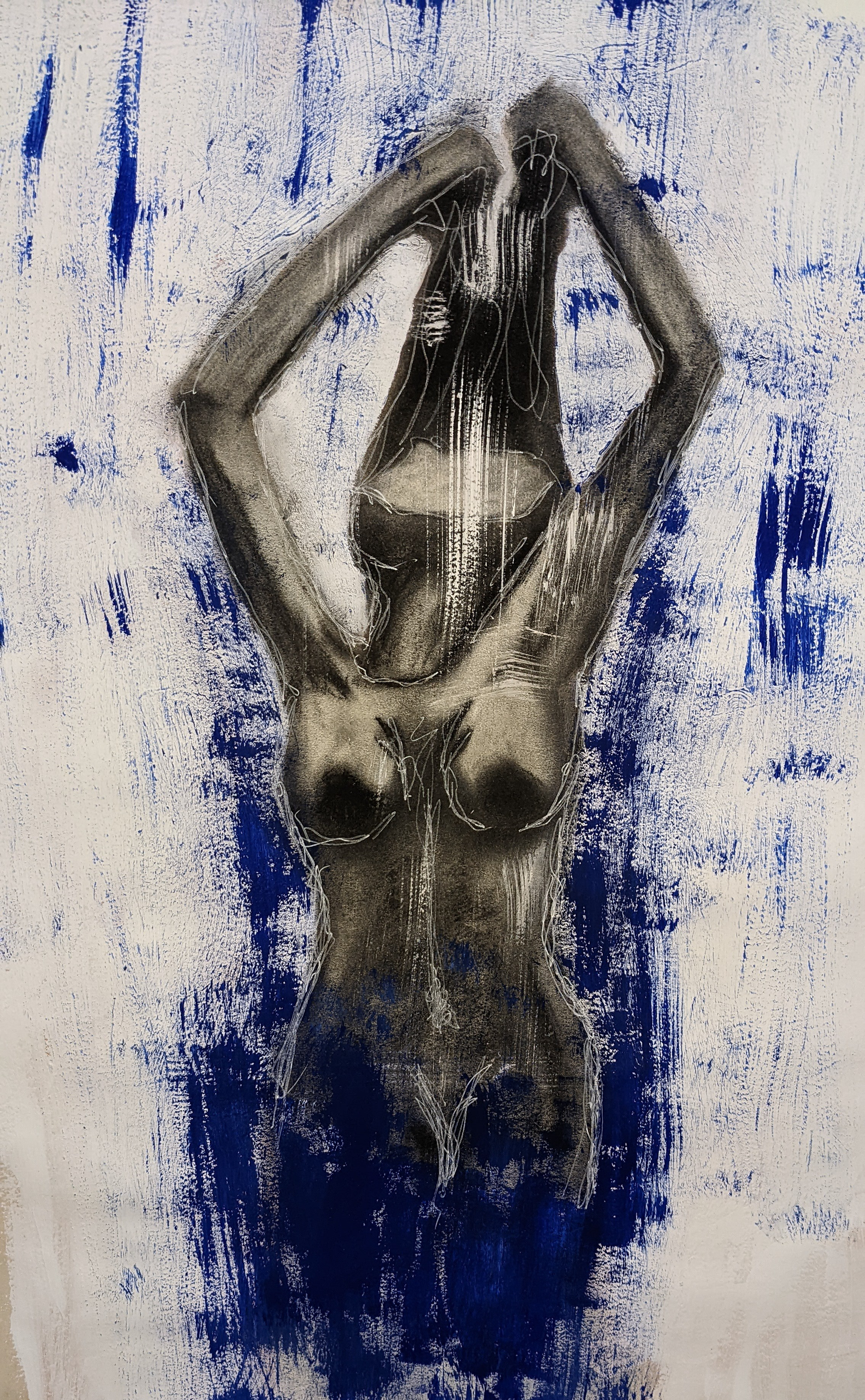 Abstract Blues Victoria Cotrell NFS ART 128 (1203) Figure Drawing I