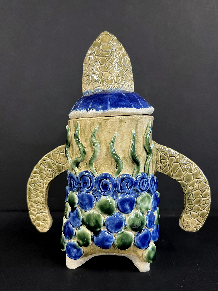 Turtle Vessel Mattie Ramos  Ceramics ART 1703 Ceramics 1