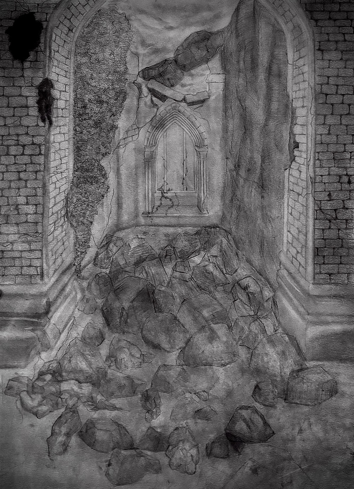 What Time Buried Chynah Vigil-Perez Drawing ART 1201 Drawing I