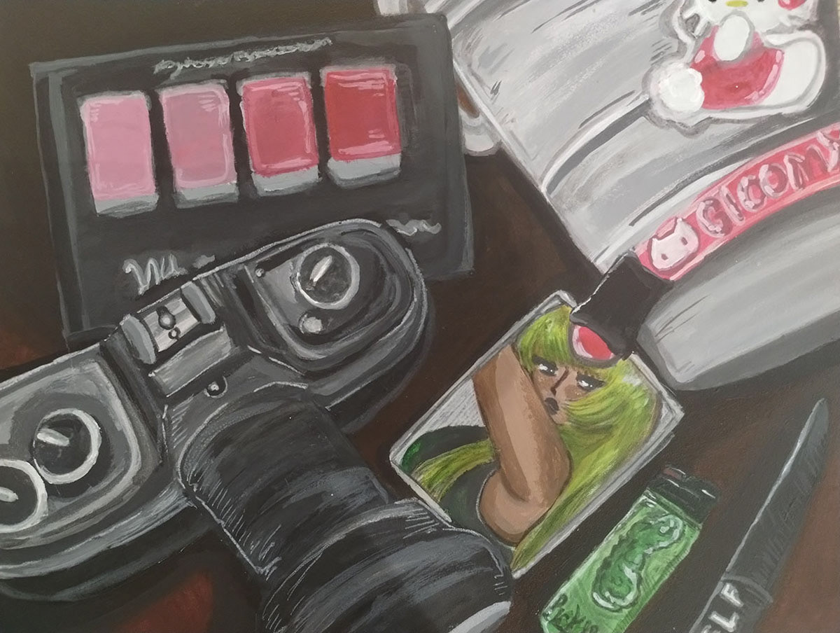 The No Face Portrait Koji Johnson Painting ART 1301 Painting I