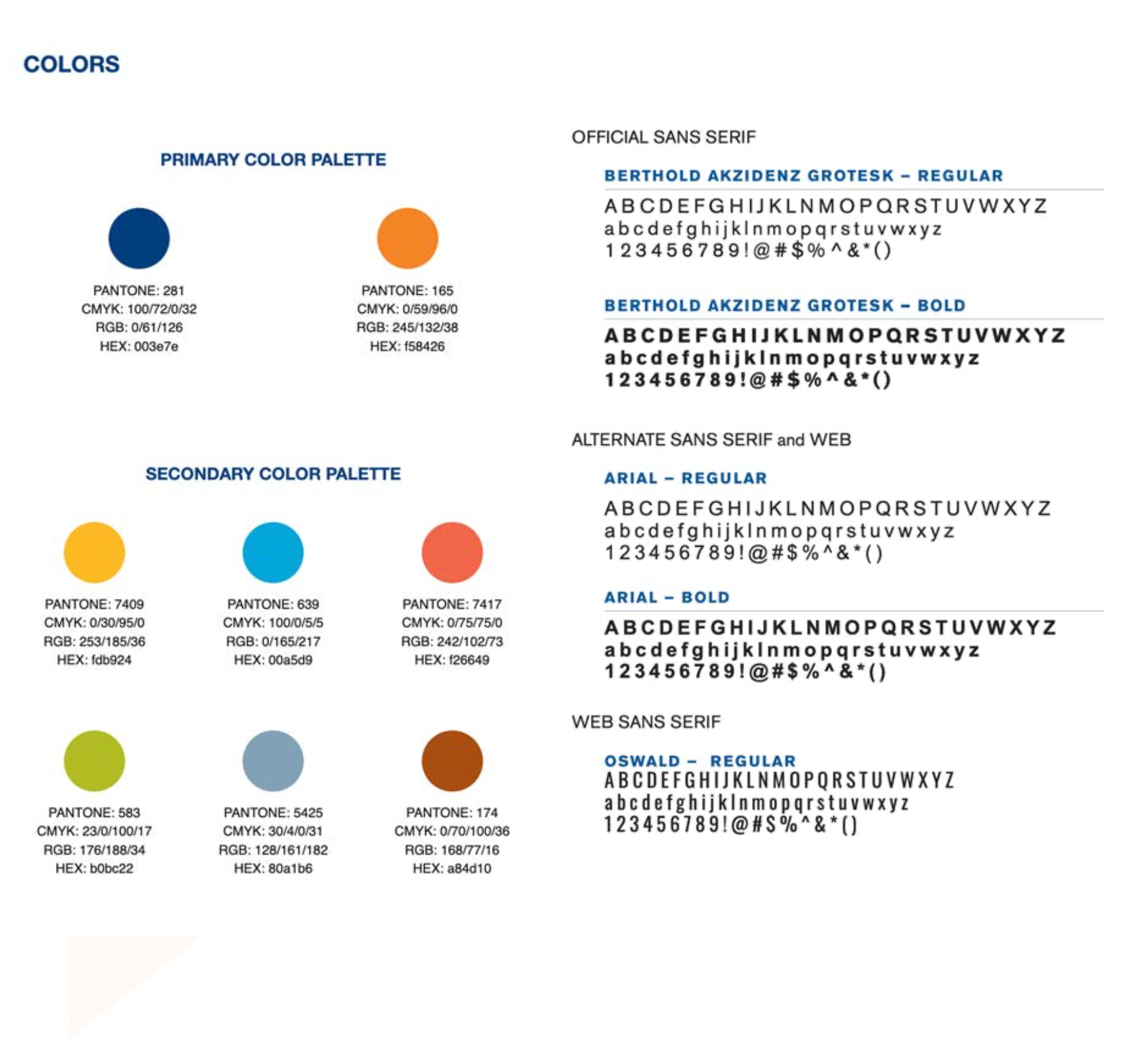 Relied on SUNY New Paltz Brandguide