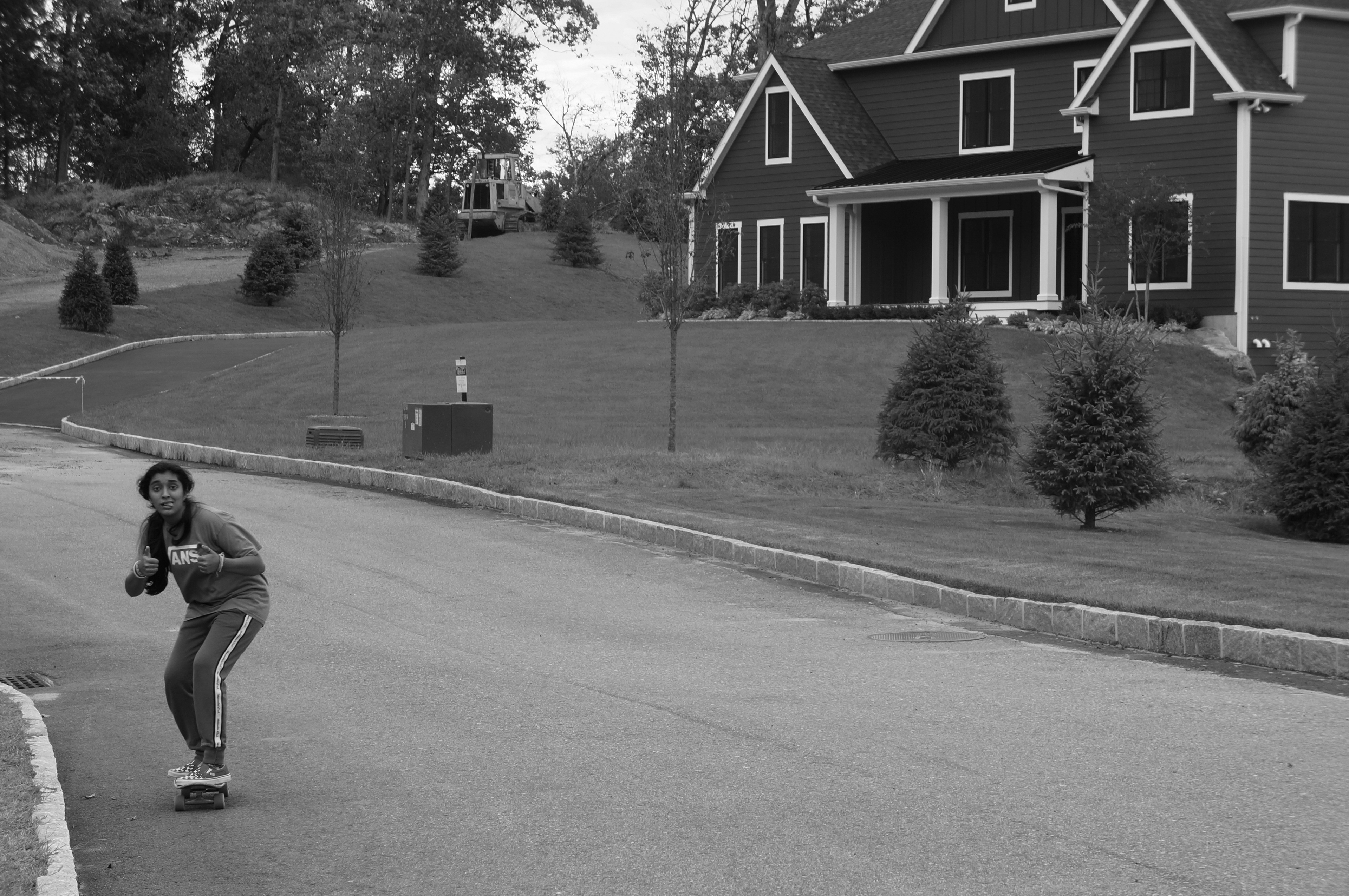 Briarcliff, NY, 18 Sept. Stop Motion photograph of Ashna posing for the camera