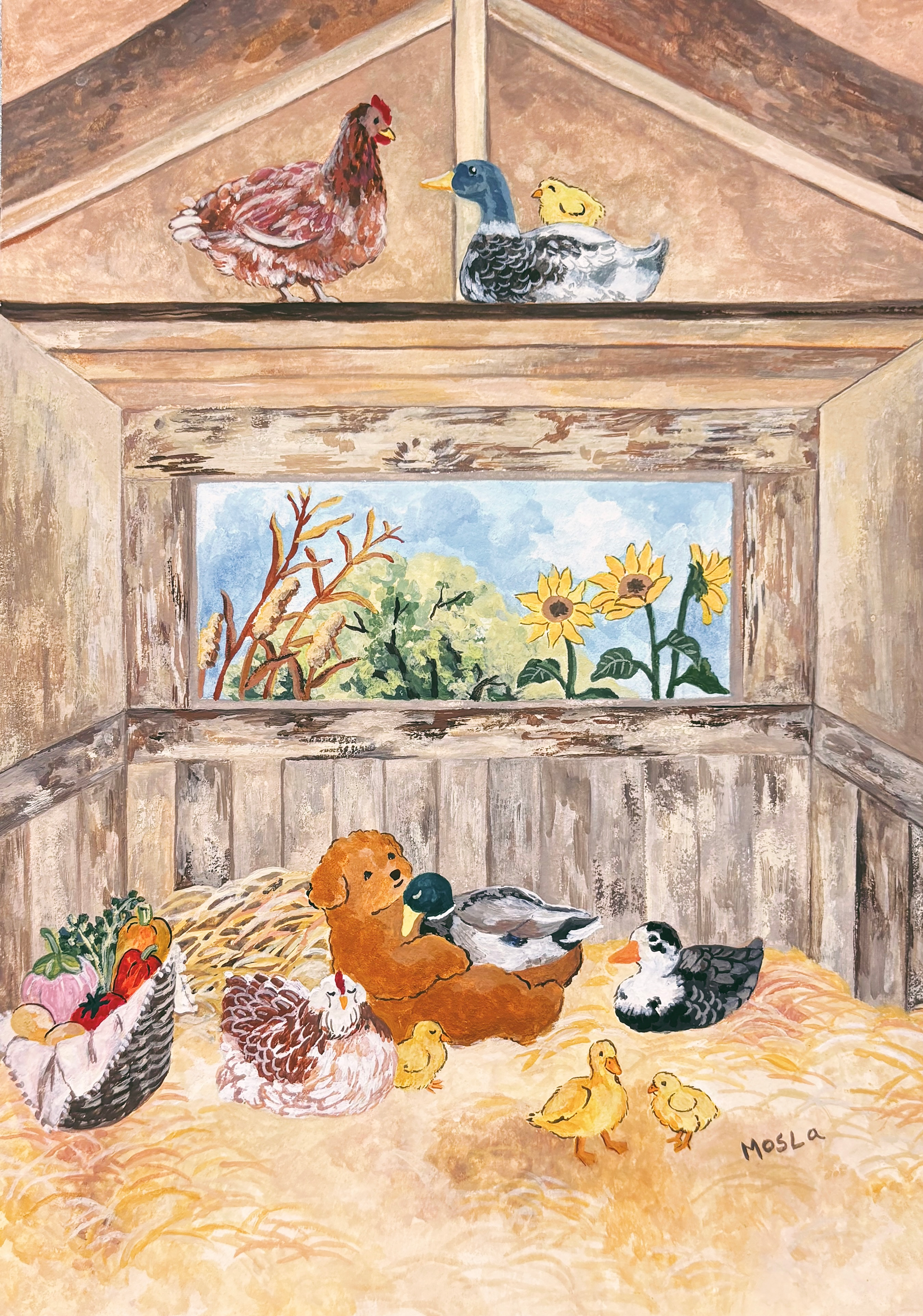 barn_gouache on paper