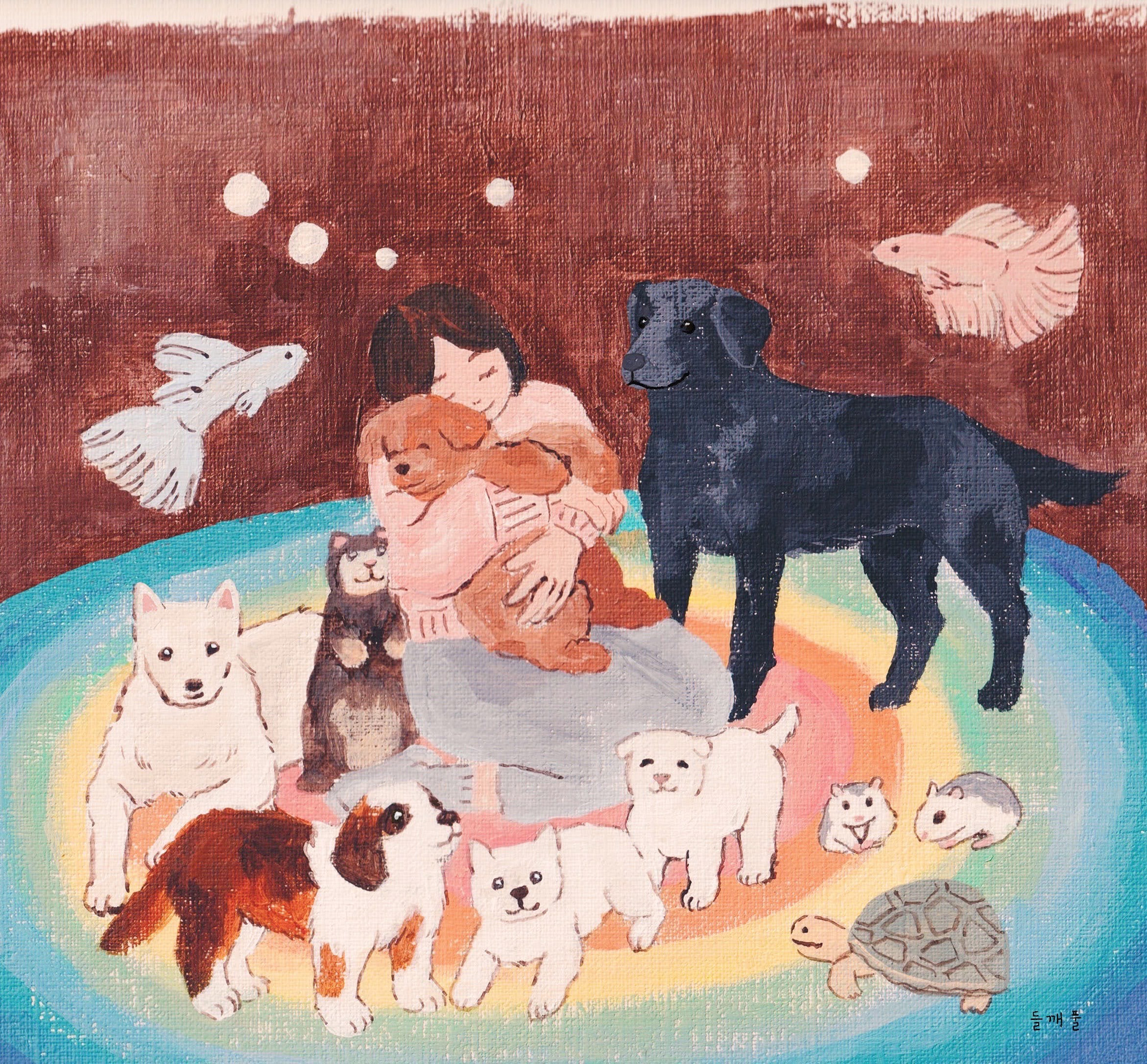 love of my life_acrylic on paper