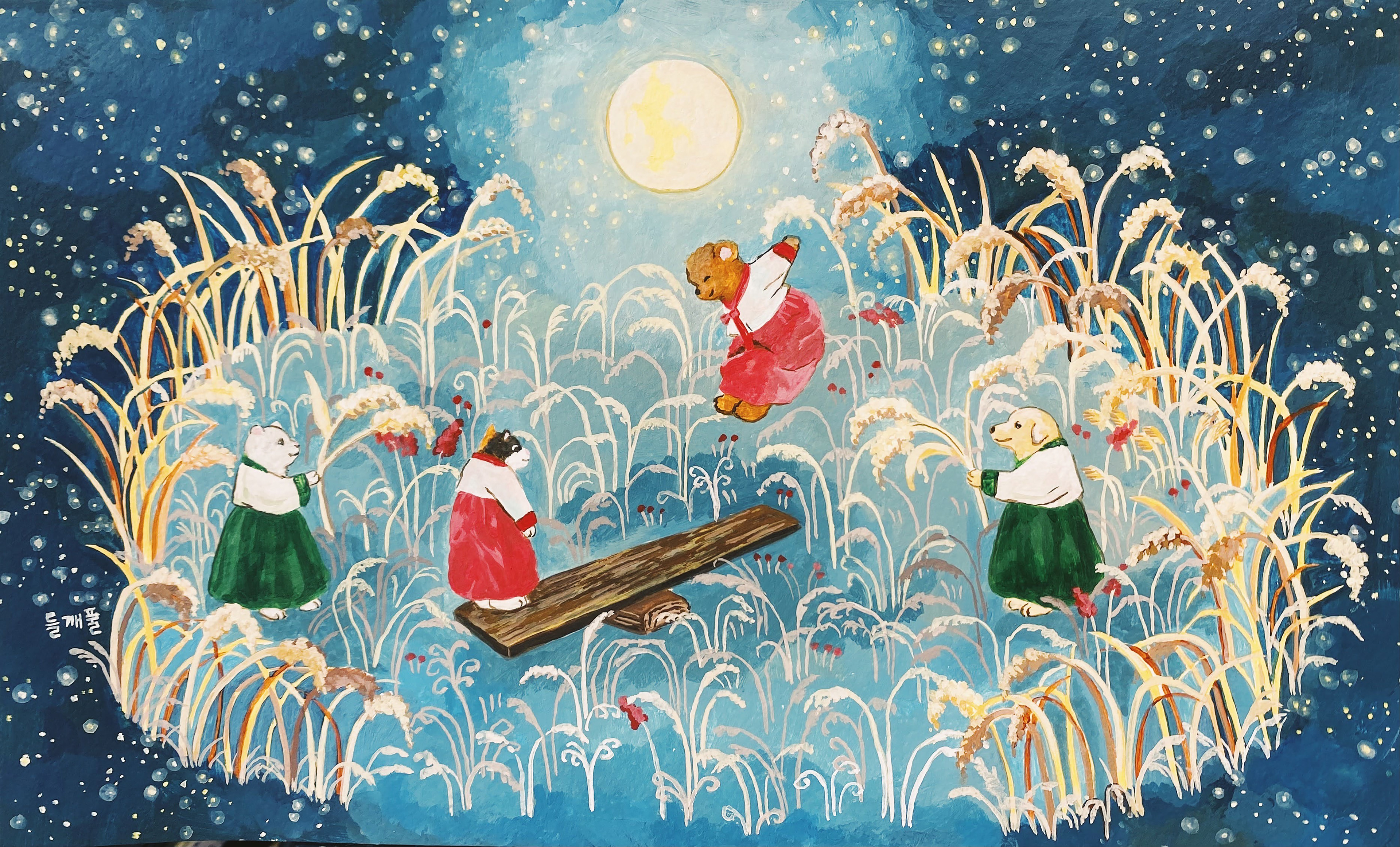 chuseok_acrylic on paper