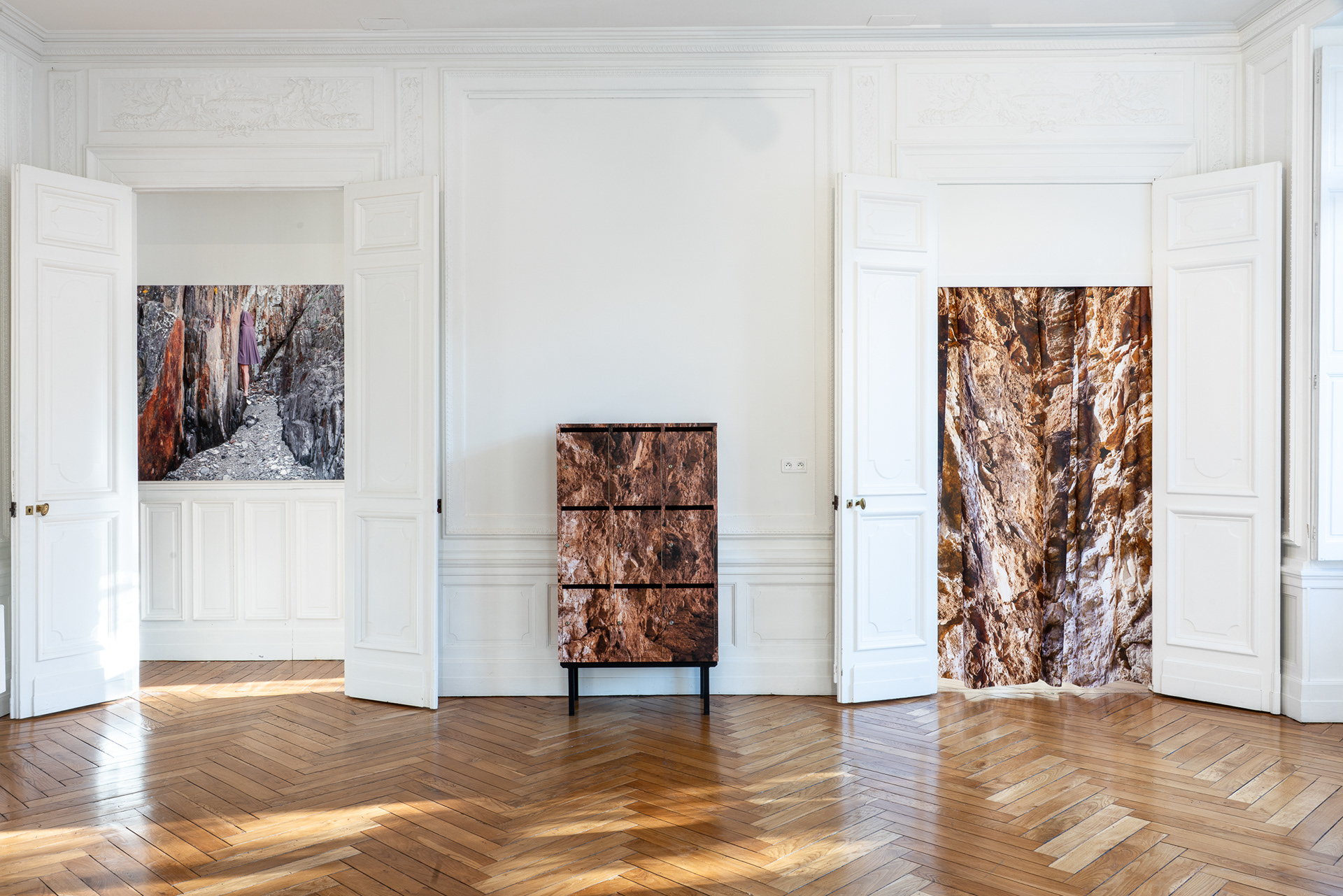 vue de l’exposition Faire corps avec, Centre culturel Bellegarde, Toulouse, 2025