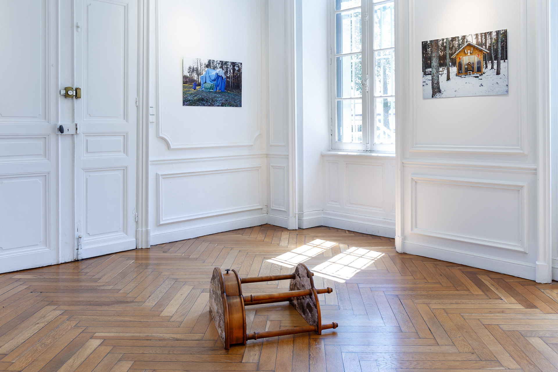 vue de l’exposition Cabane intérieure, Le PAC- Pôle Arts & Cultures, Château de la Falgalarié, Aussillon, 2026