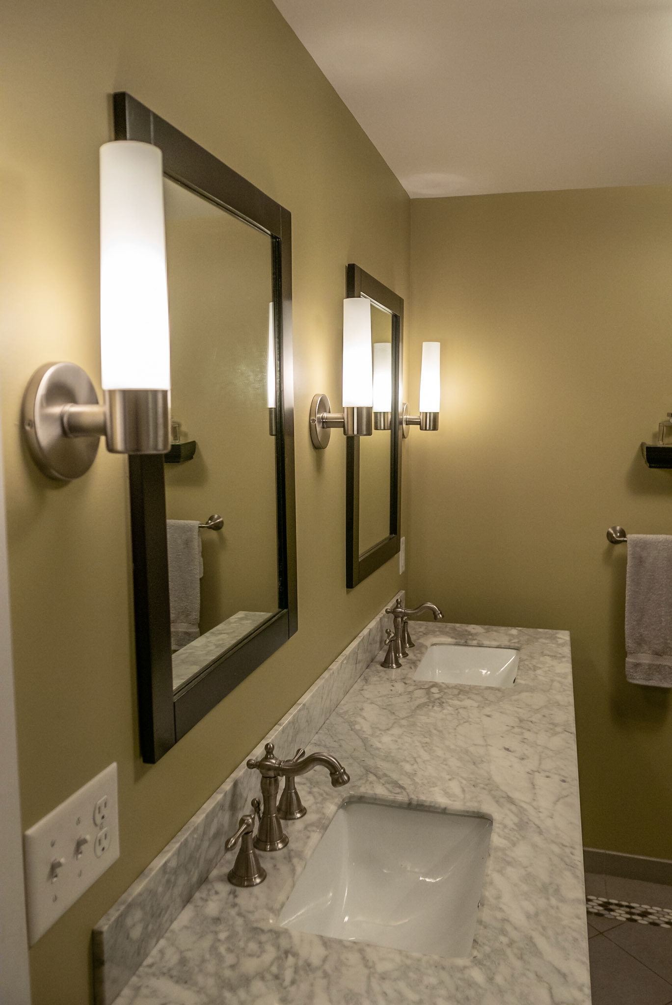 The master bath got an upgrade as well