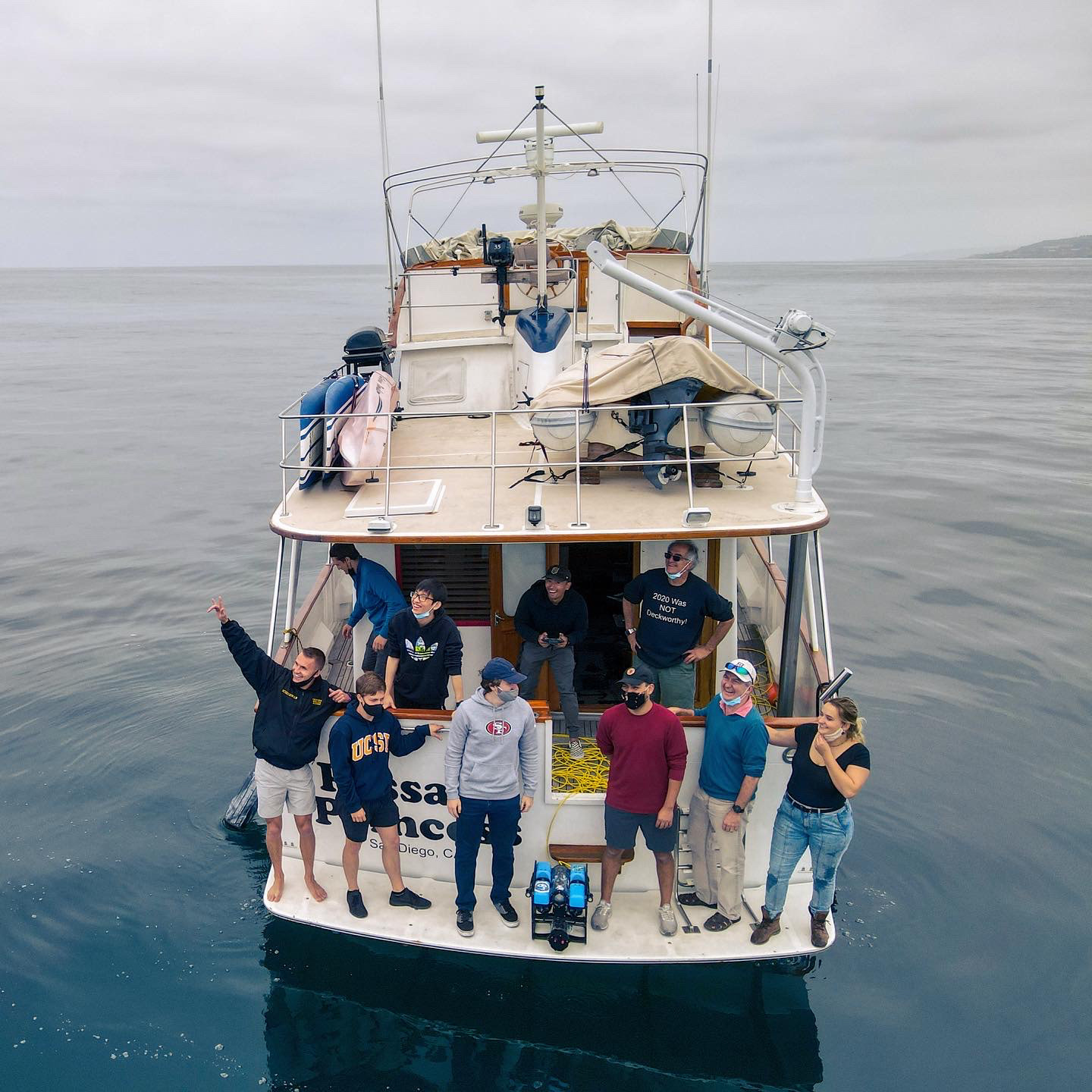 The 40-meter submersible DHM team of University of San Diego students.