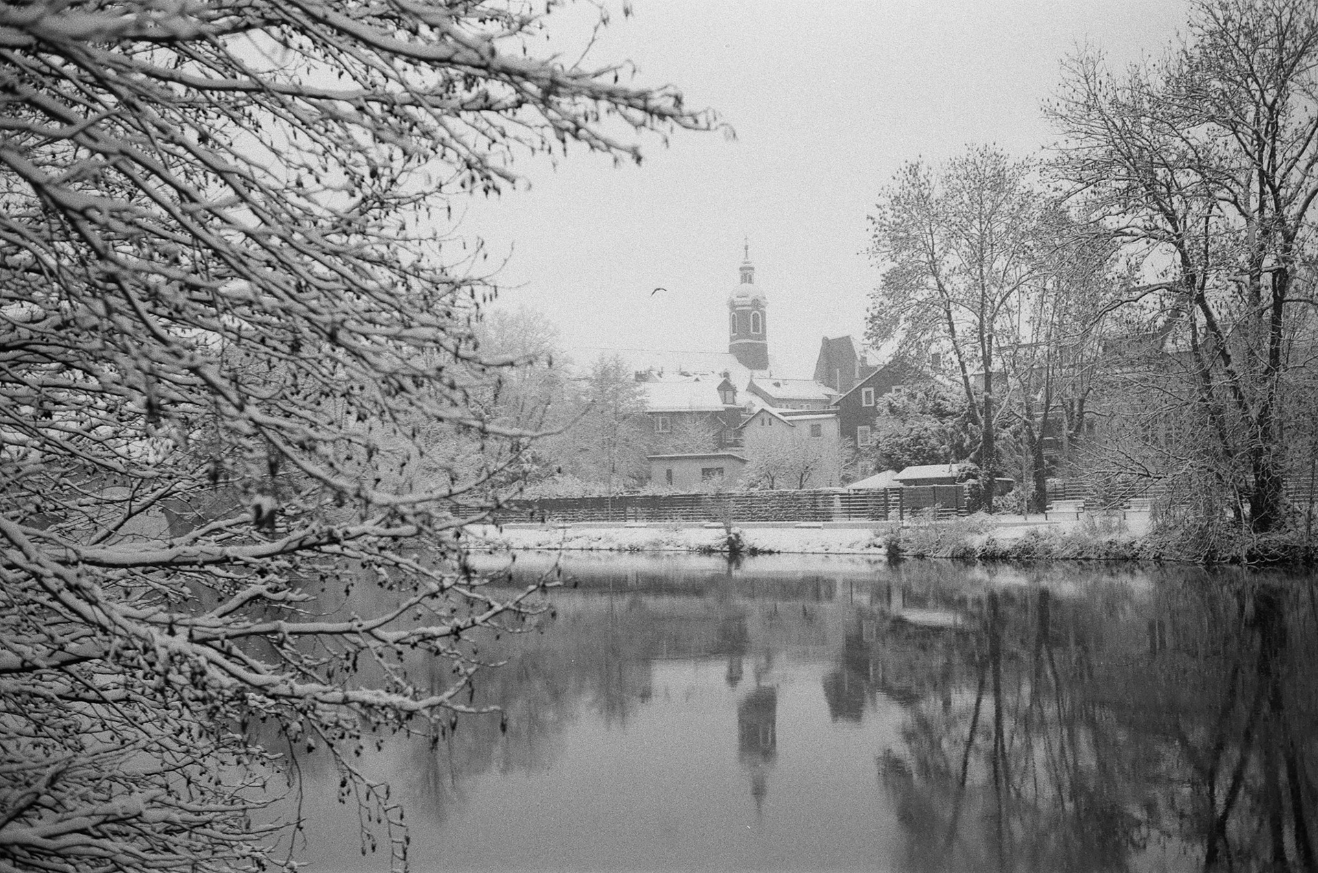 Wetzlarer Lahninsel im Winter, Leica M4, Voigtländer Ultron 35mm F2.0, Agfa 100APX