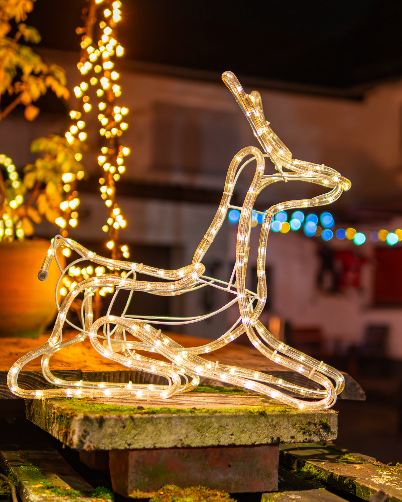 Weihnachtsdekoration einer Kneipe