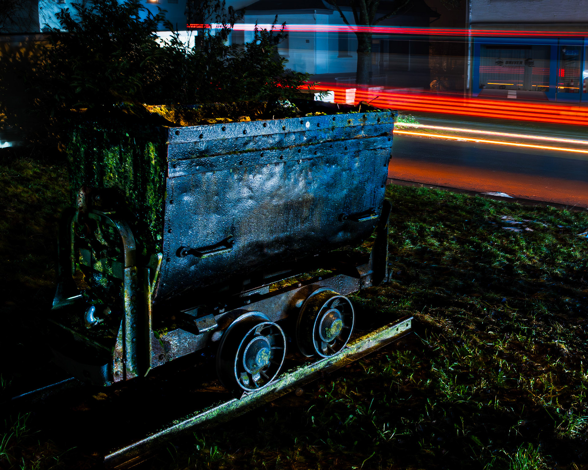 Lohre mit Lichtspur in Wetzlar-Steindorf