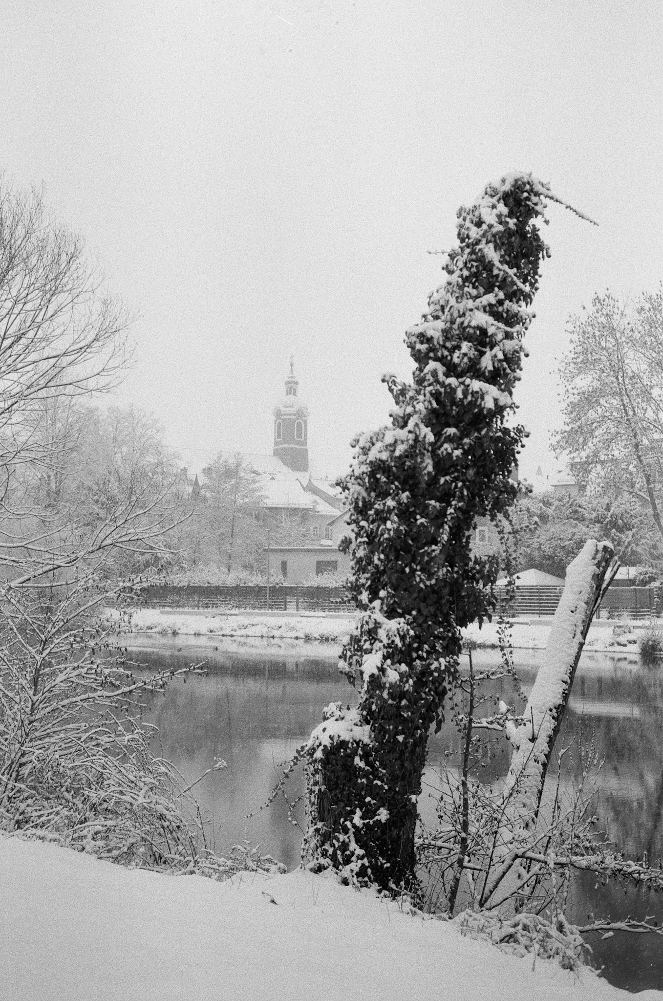 Wetzlarer Lahninsel im Winter, Leica M4, Voigtländer Ultron 35mm F2.0, Agfa 100APX