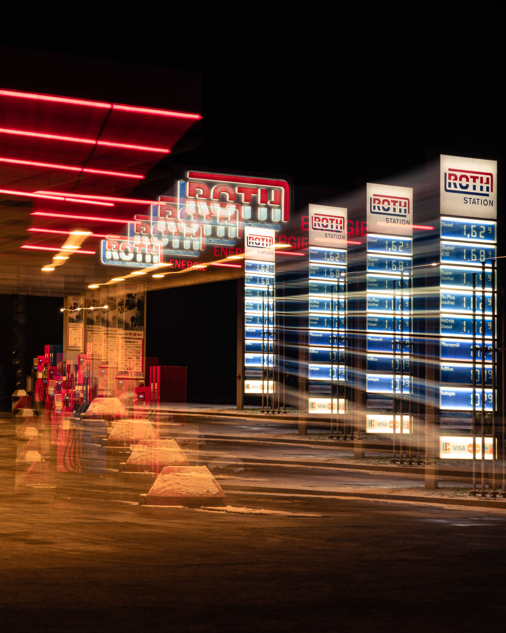 Zoom-Burst einer Roth-Tankstelle in Gießen