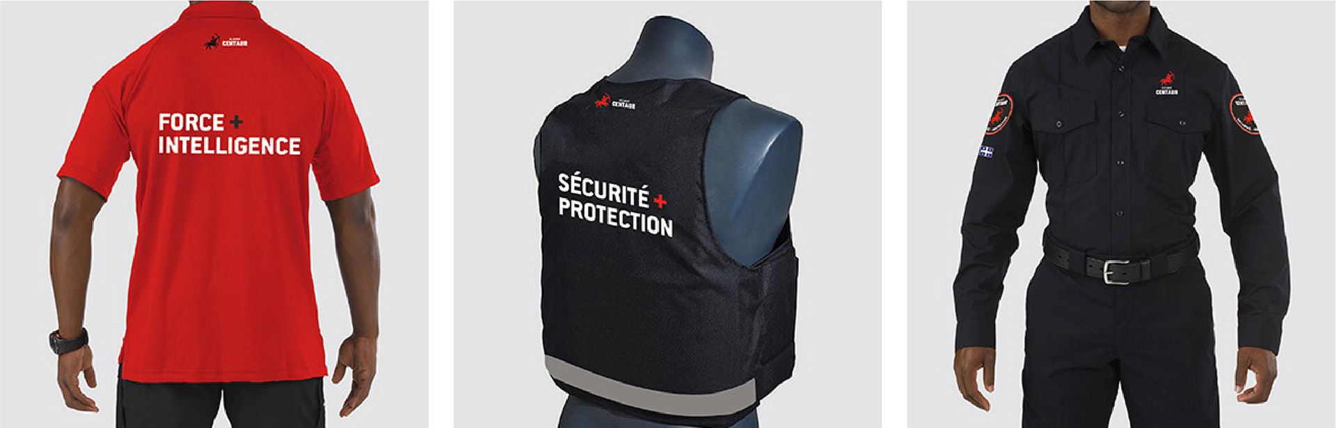 Chandail de technicien, veste par balle et chemise de patrouilleur