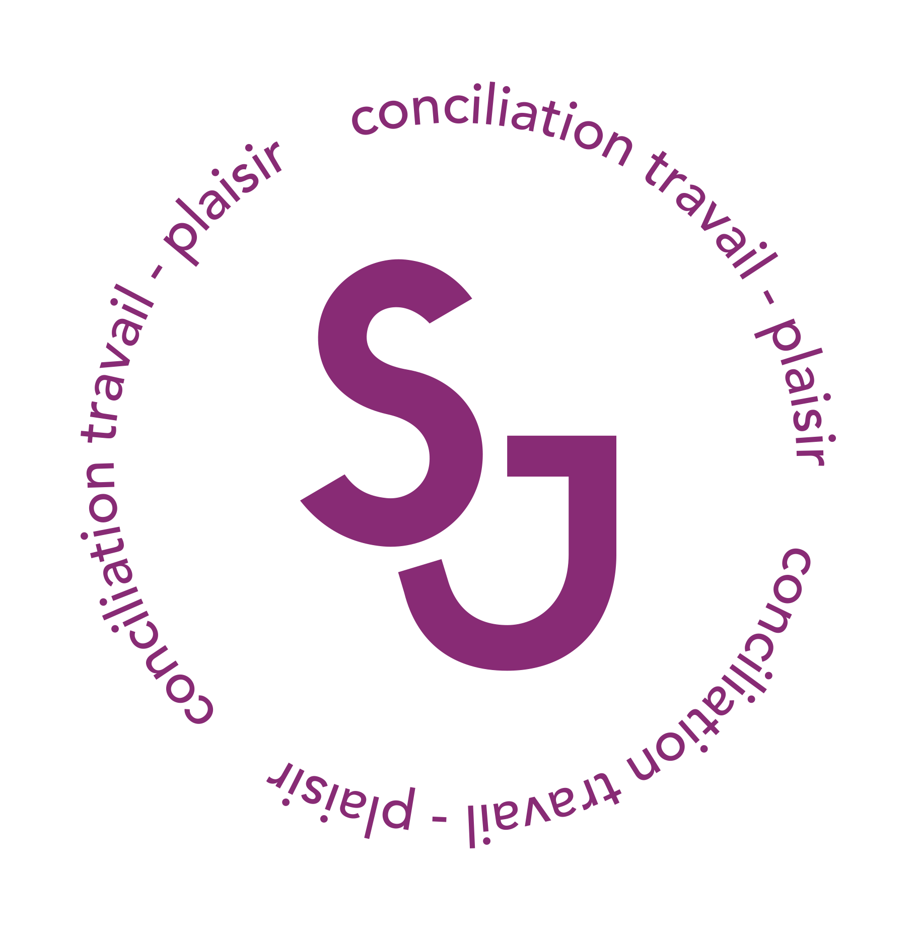 Sceau du slogan de SherbyJob : conciliation travail - plaisir