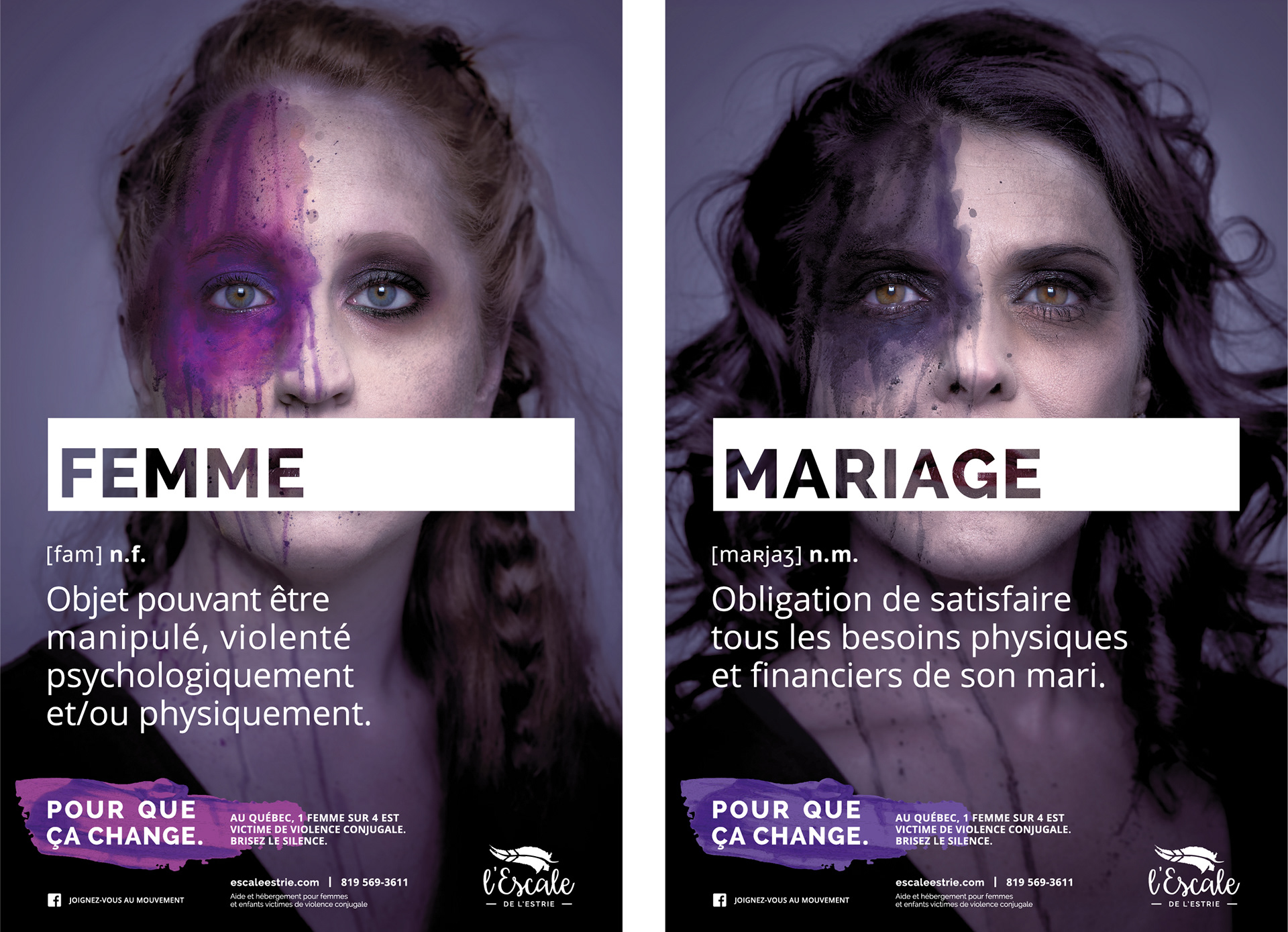 Affiche « Femme » et « Mariage »