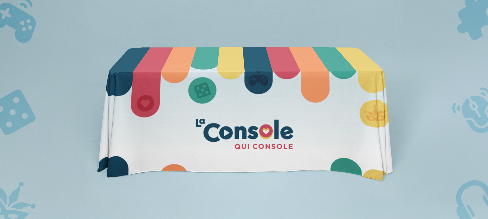 Nappe pour table d'information