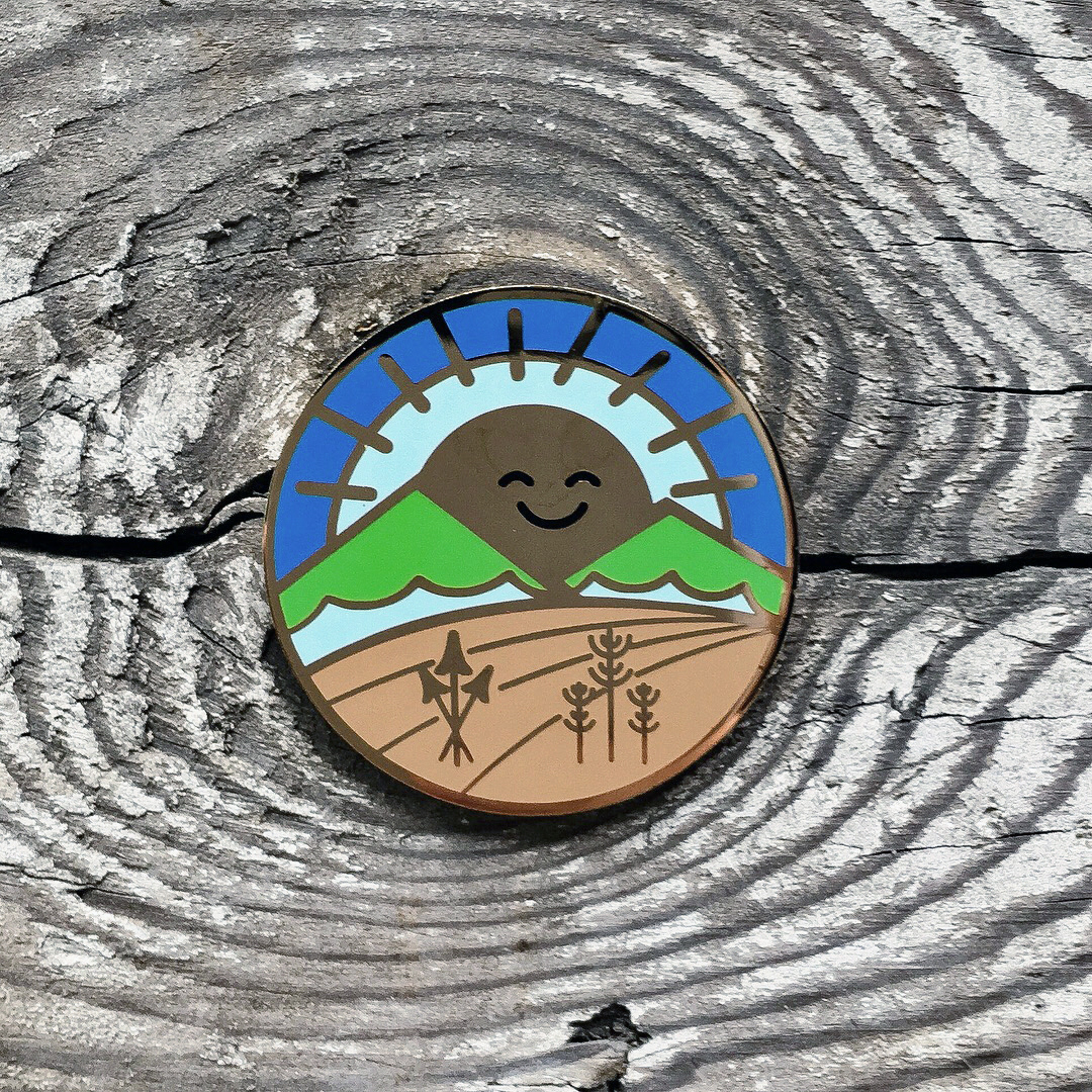 State Seal of Ohio pin // collaboration with Boonie Patch Co. (photo: Steven Gill)