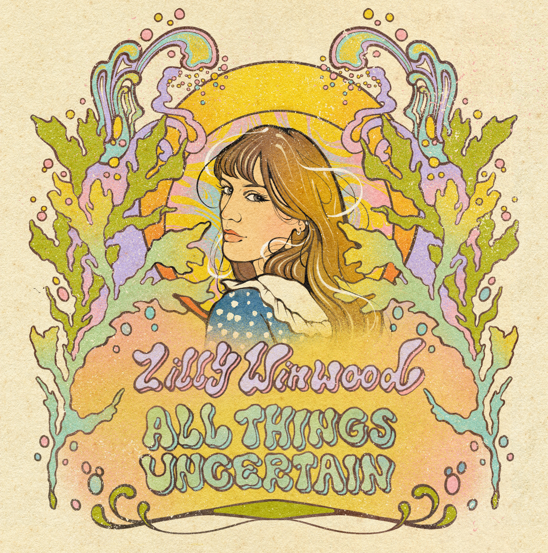 SINGLE COVER FOR LILLY WINWOOD "ALL THINGS UNCERTAIN"