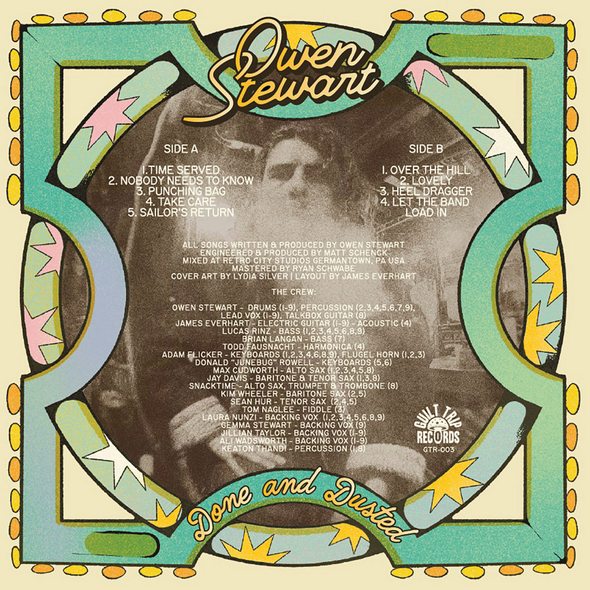 OWEN STEWART DONE AND DUSTED BACK COVER