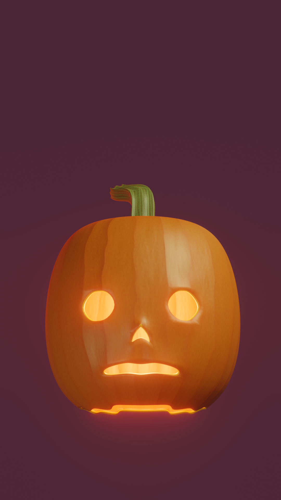 Pumpkin asset for AR Filter (blender)