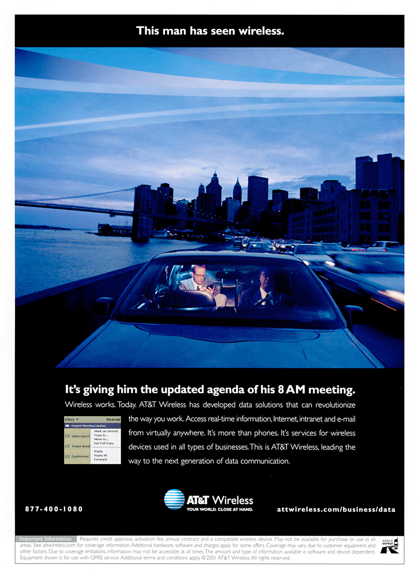 Magazine Ad and Out Of Home, Client: AT&T, Agency: FCB-NY