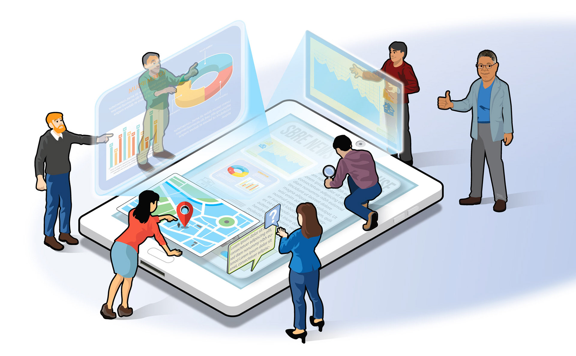 News Page Illustration