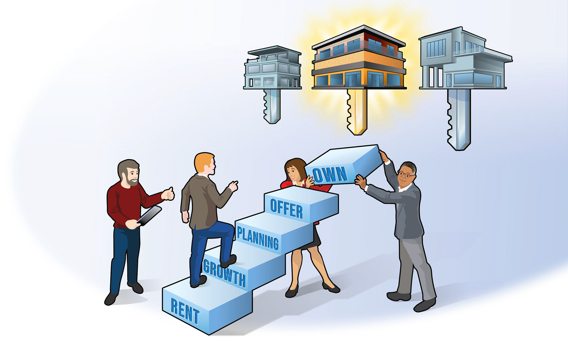 Commercial Real Estate Page Illustration