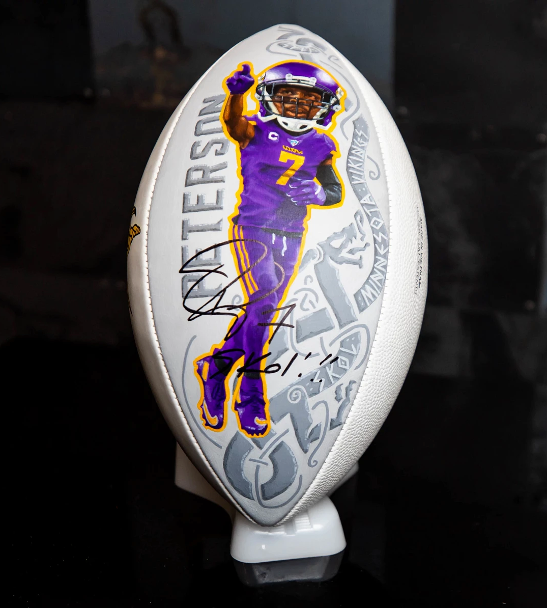 Patrick Peterson "SKOL!" Signed Football *SOLD*