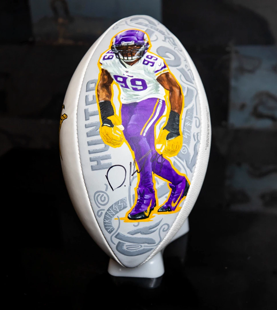 Danielle Hunter Signed Football *SOLD*