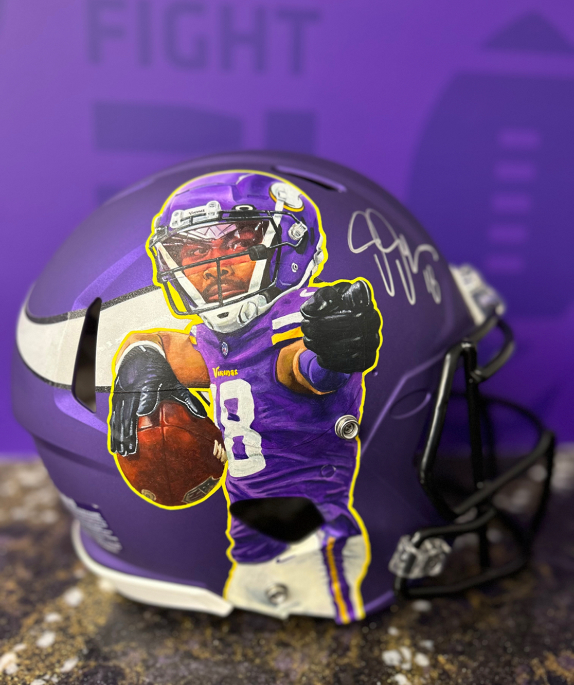 Signed "Justin Jefferson" Helmet - *SOLD*
